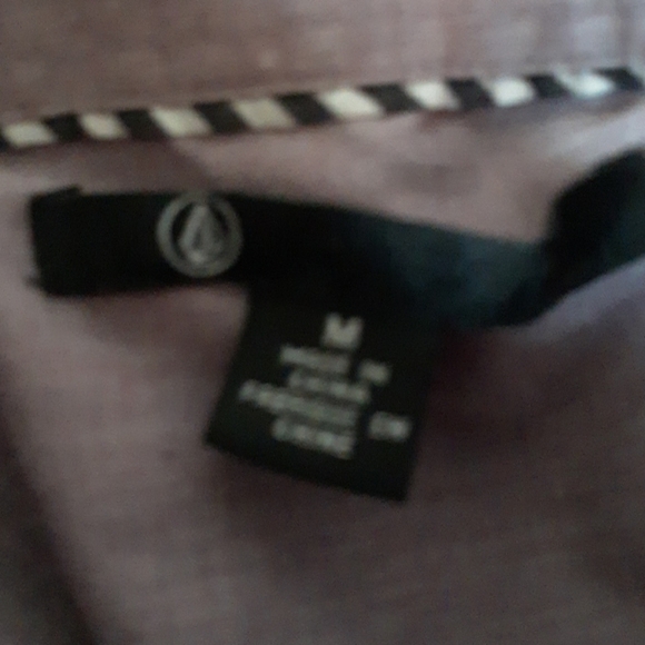 Volcom purple medium button down dress shirt - Picture 4 of 4